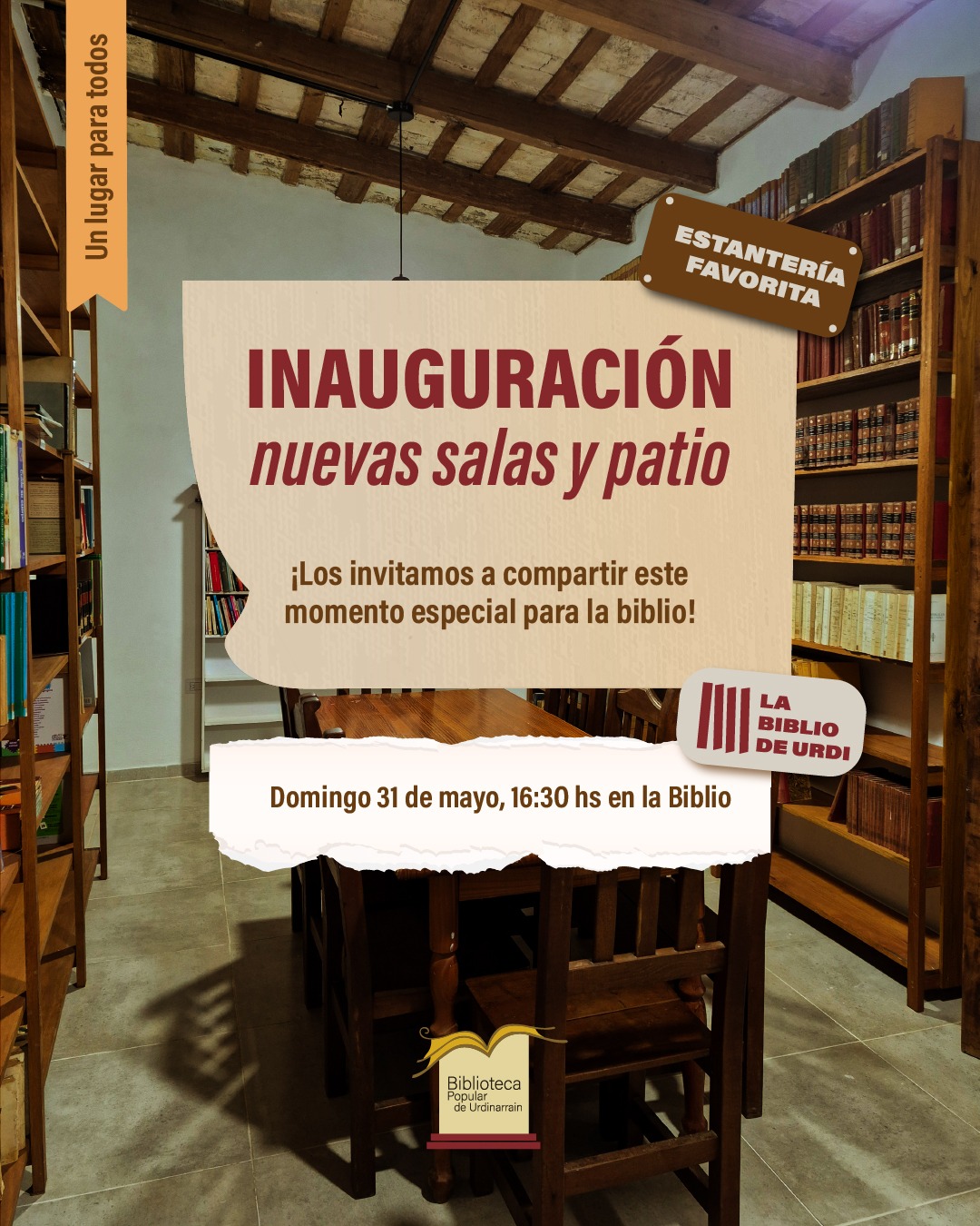 Nuevos espacios de la Biblioteca Popular Urdinarrain