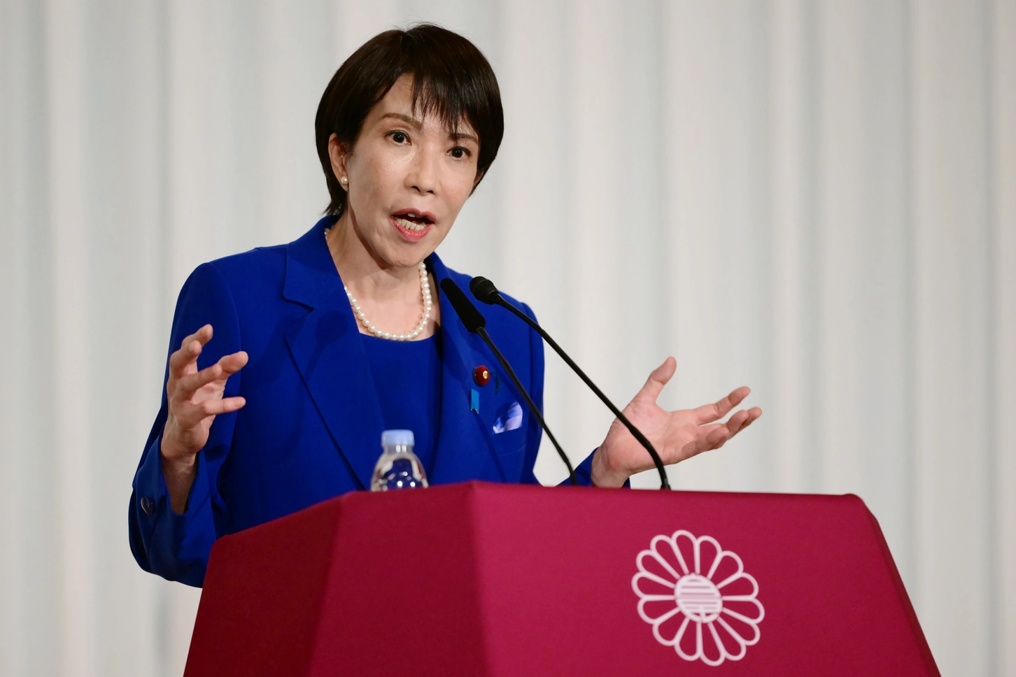 Sanae Takaichi, newly-elected leader of Japan's ruling party LDP