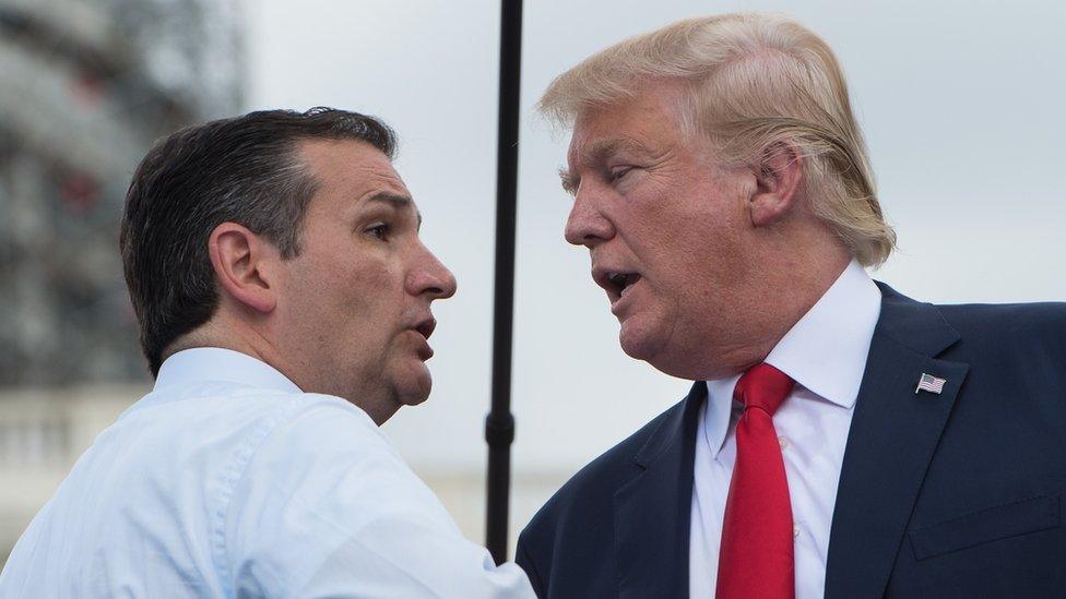 Donald Trump with Senator Ted Cruz who advocates for Somaliland recognition