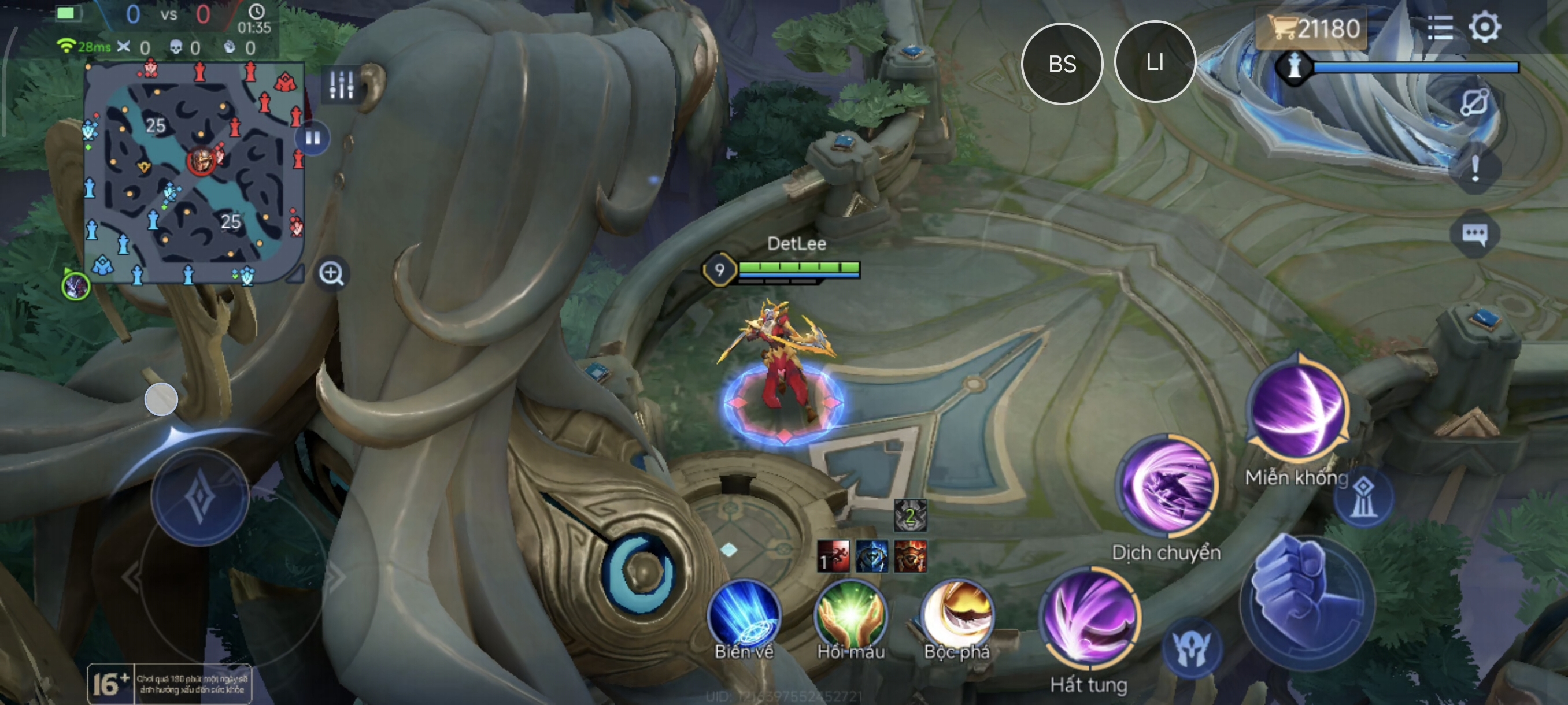 MOD MAP HOK VƯƠNG GIẢ VINH DIỆU Liên Quân Mobile ANDROID 5