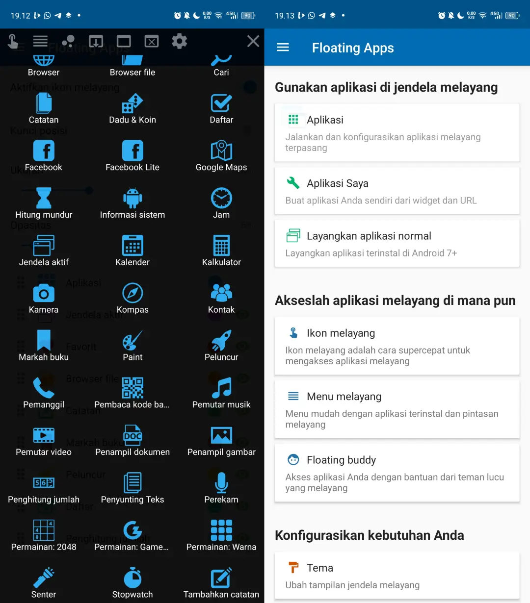 Preview Floating Apps Pro