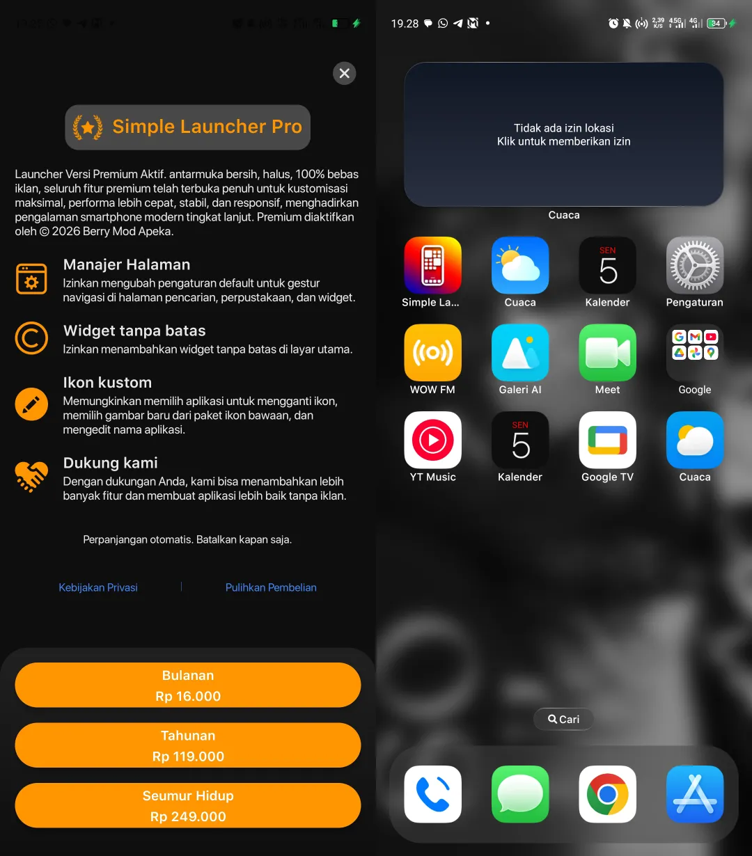 Preview Simple Launcher