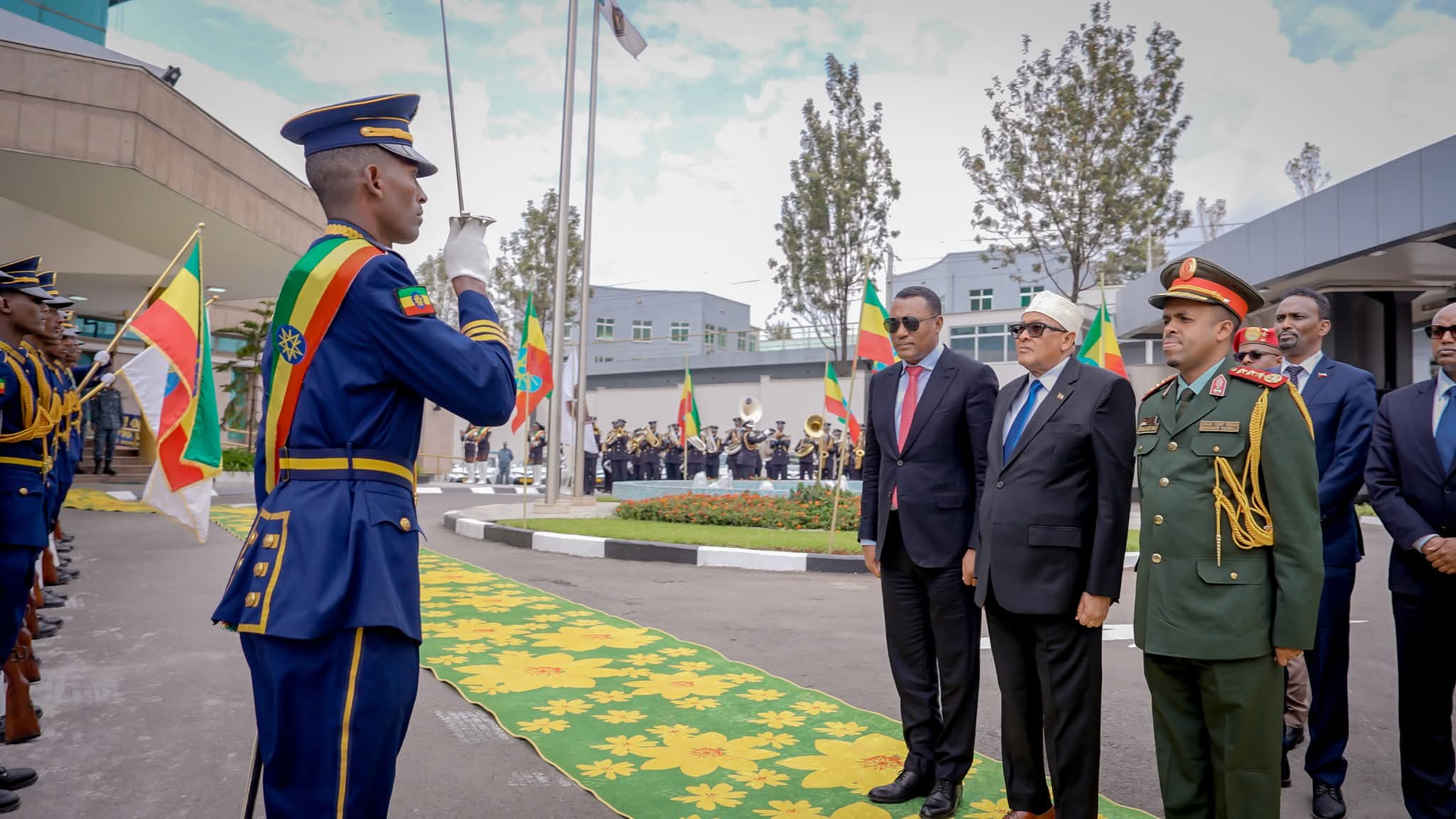 President Irro receives official state welcome at Bole International Airport in Addis Ababa