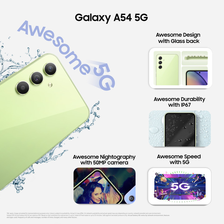 Samsung Galaxy A54 back