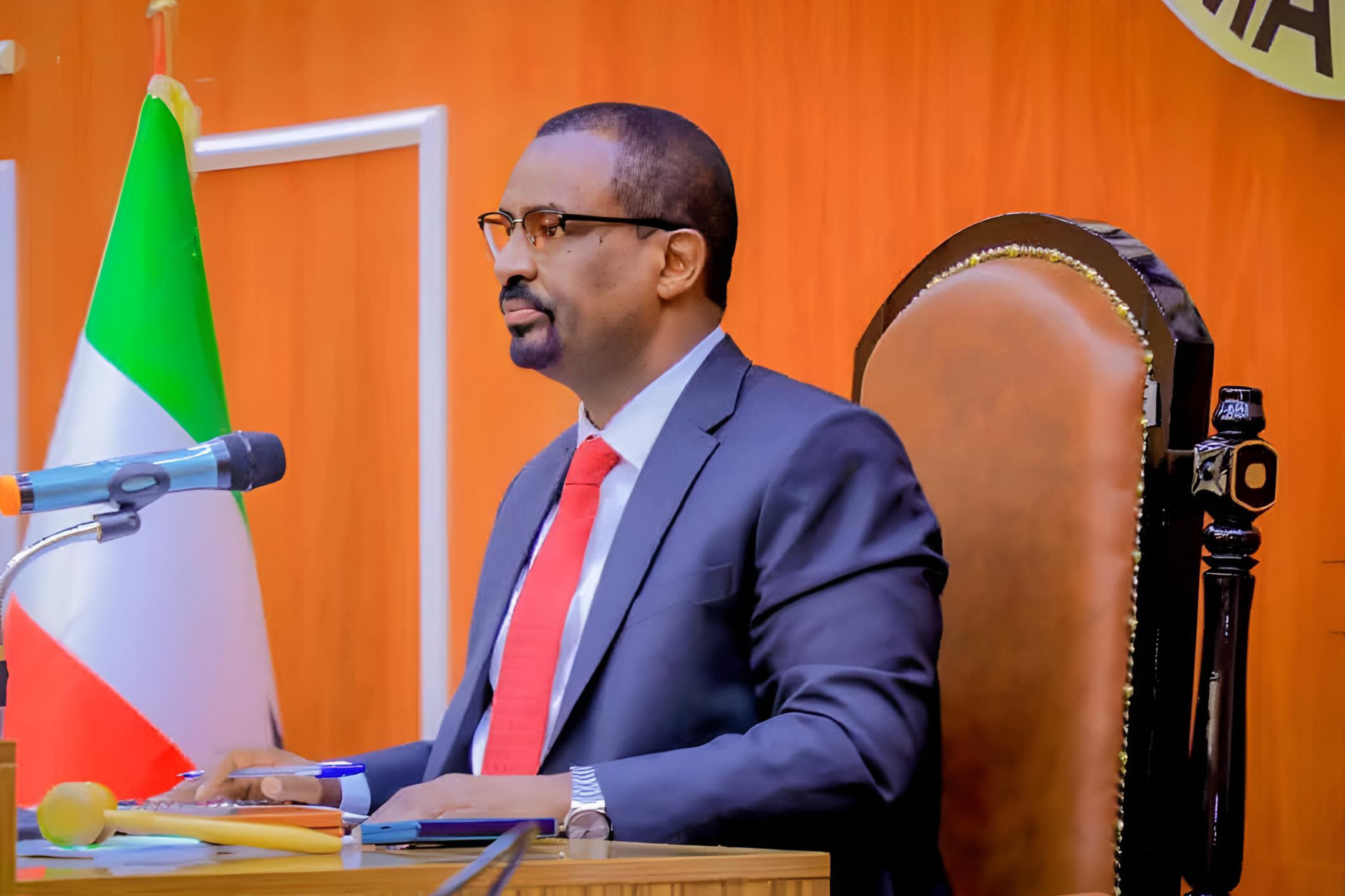 First Deputy Speaker Siciid Mire Farah presides over Somaliland House session