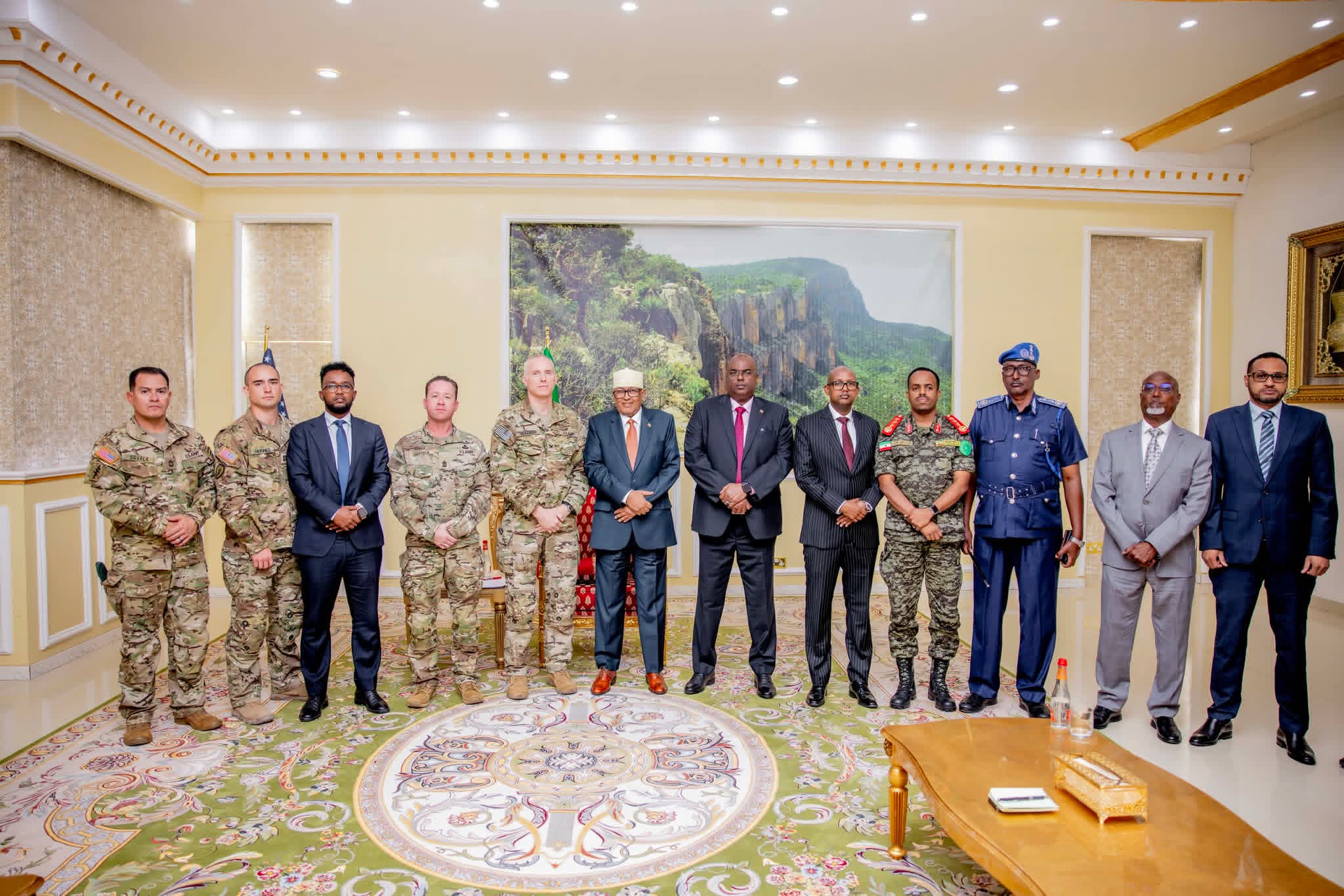 President Abdirahman Irro hosts US Africa Command officials in Hargeisa