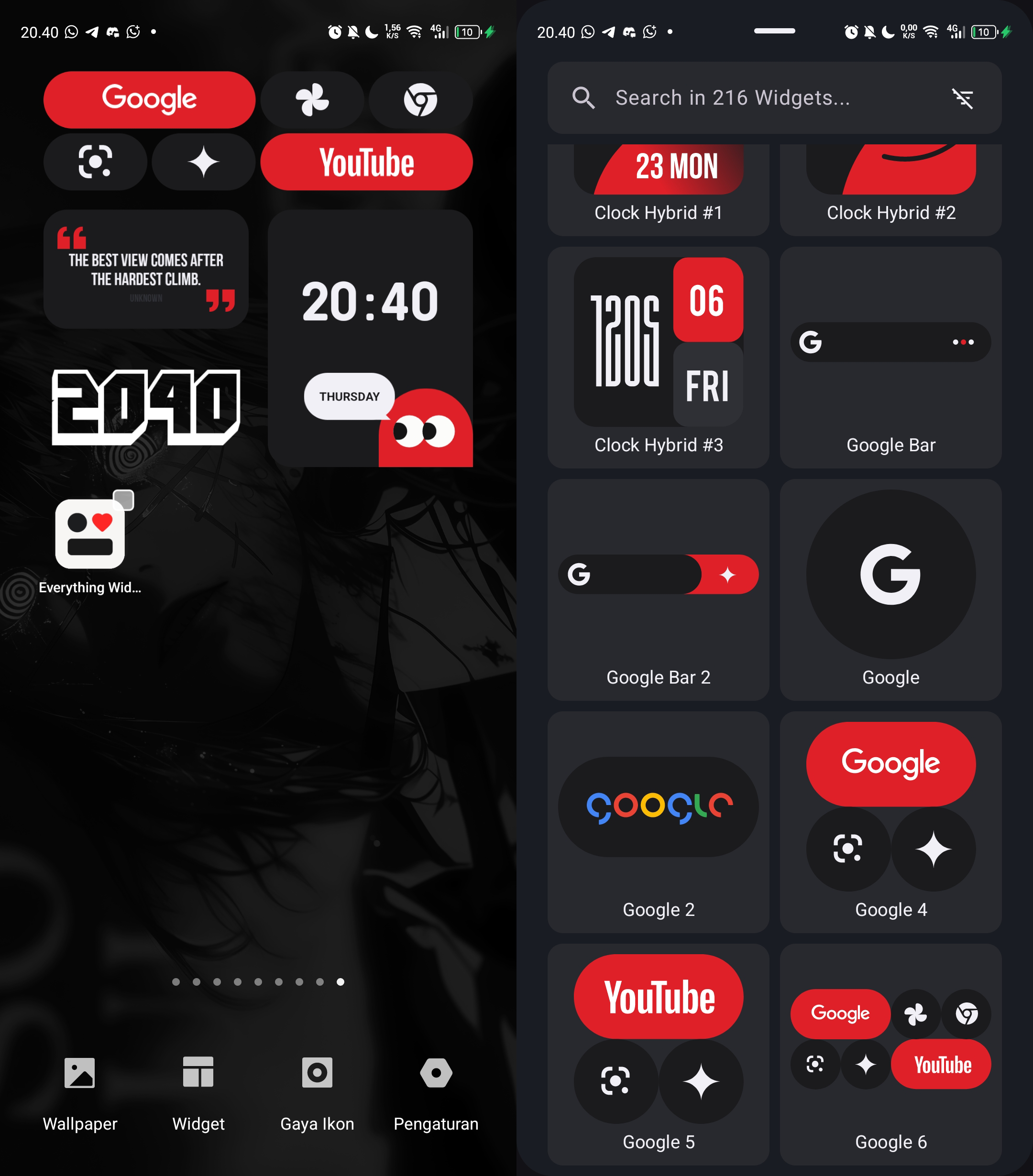 Everything Widgets Preview