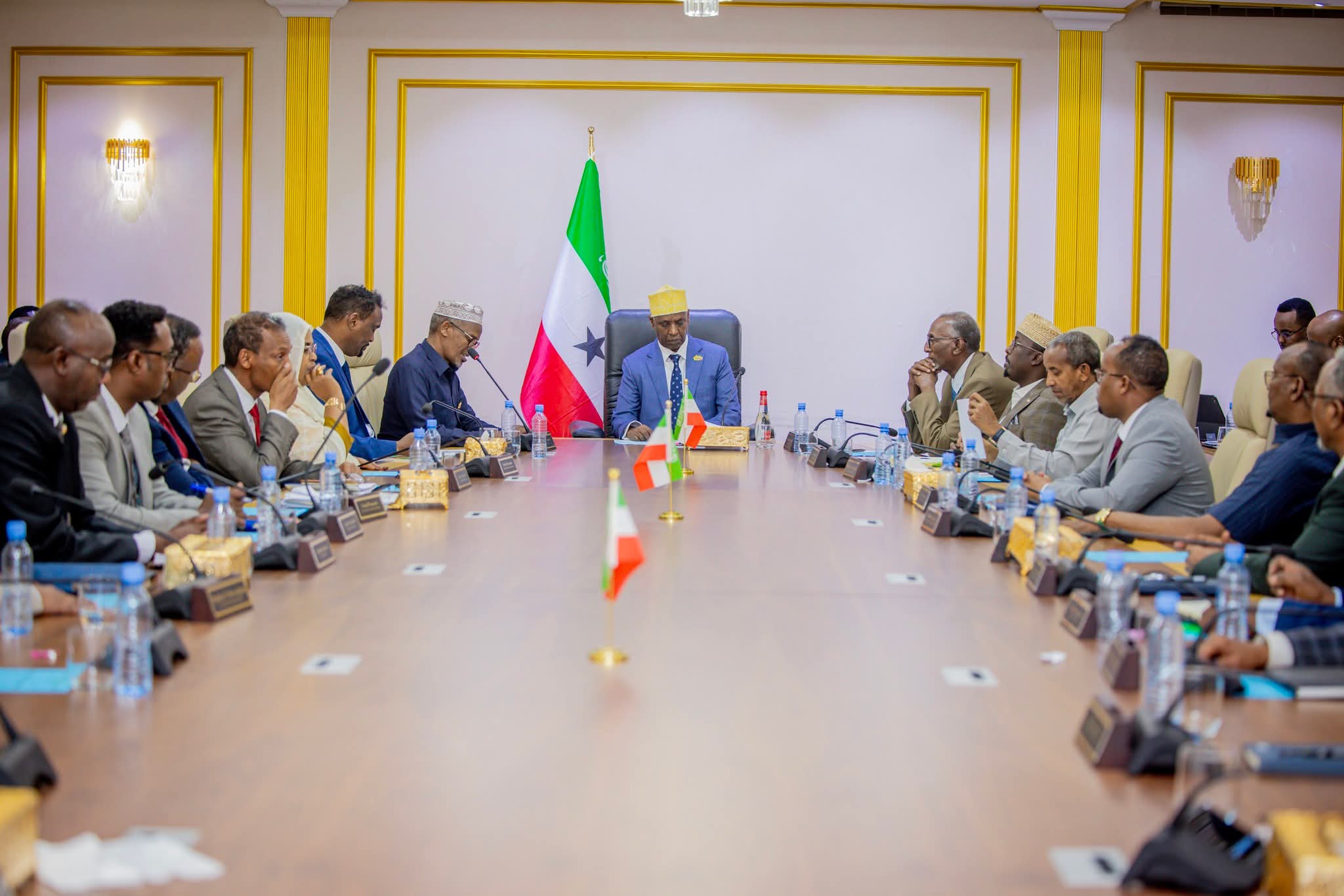 Vice President Mohamed Ali Aw Abdi chairs 37th session of Somaliland Cabinet at Presidential Palace