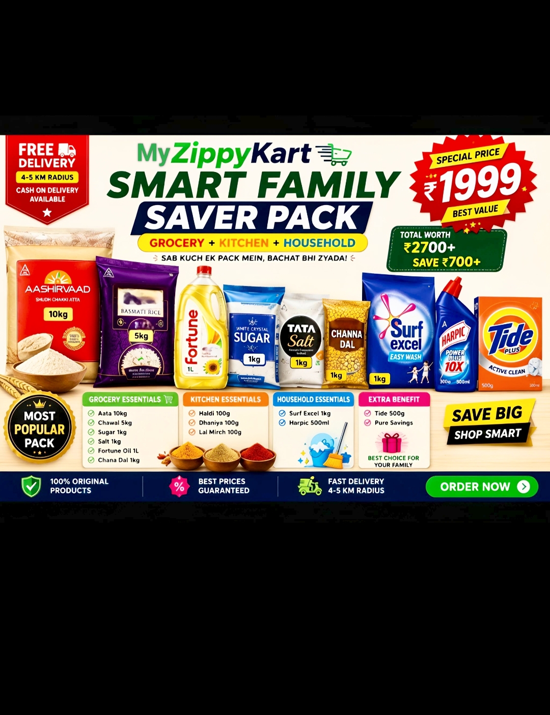 🔥 My ZippyKart Combo Offers  Kam Daam, Zyada Saman!