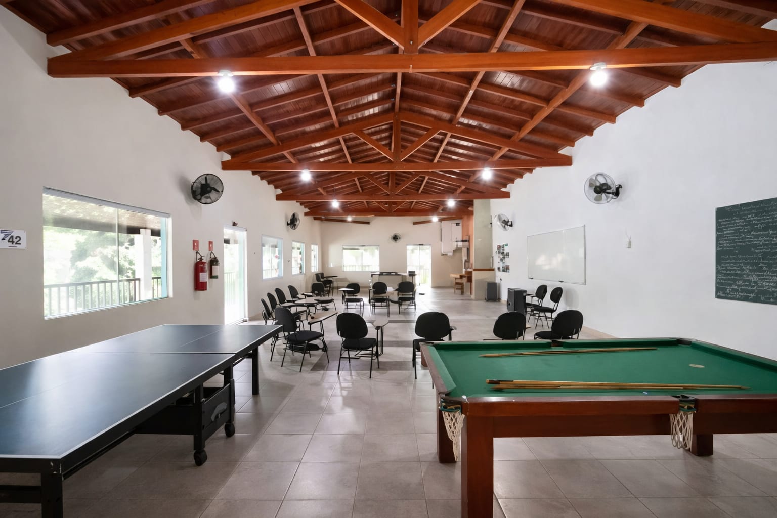 Área de convivência da clínica