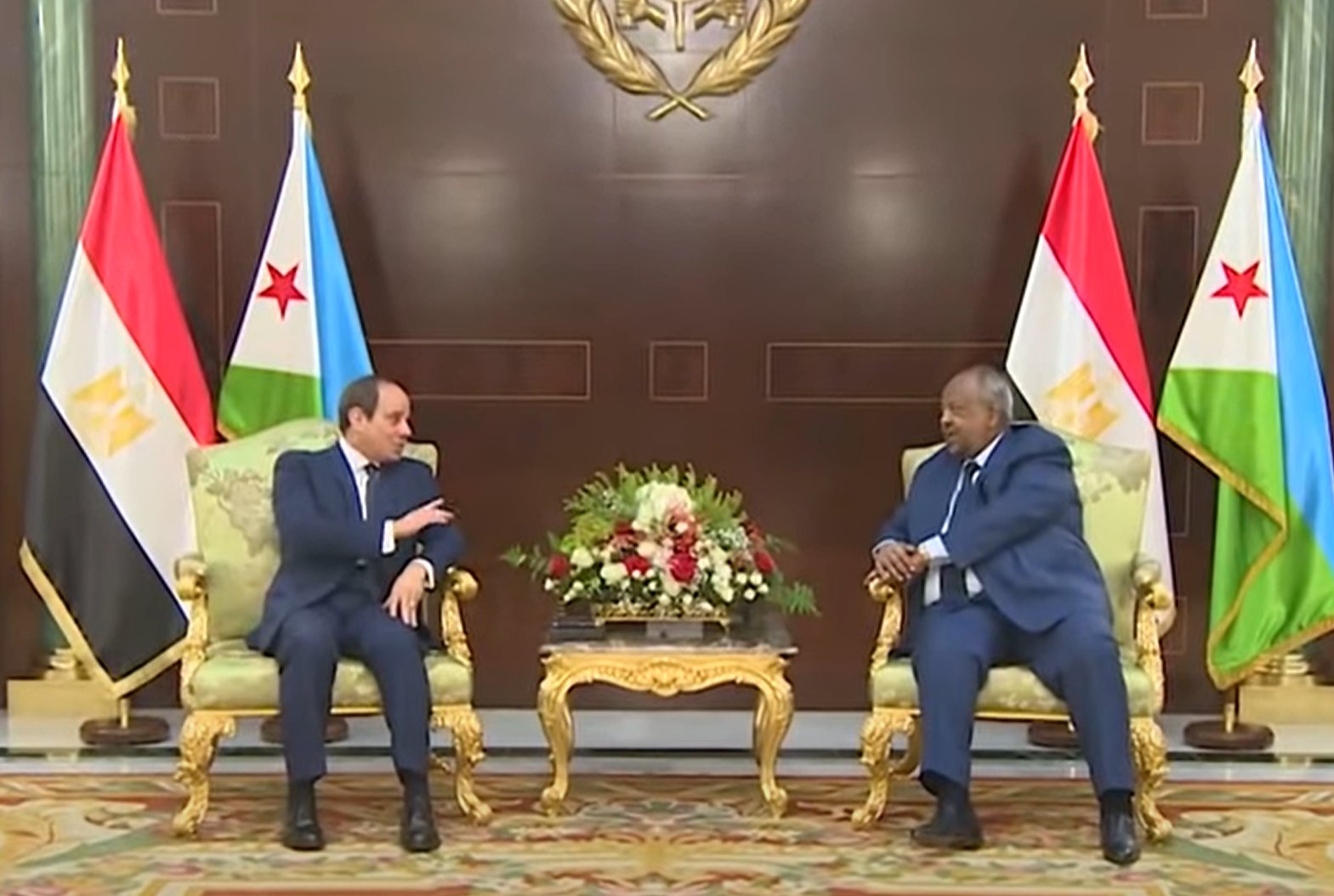 Egypt's President el-Sisi and Djibouti's President Guelleh - regional power dynamics