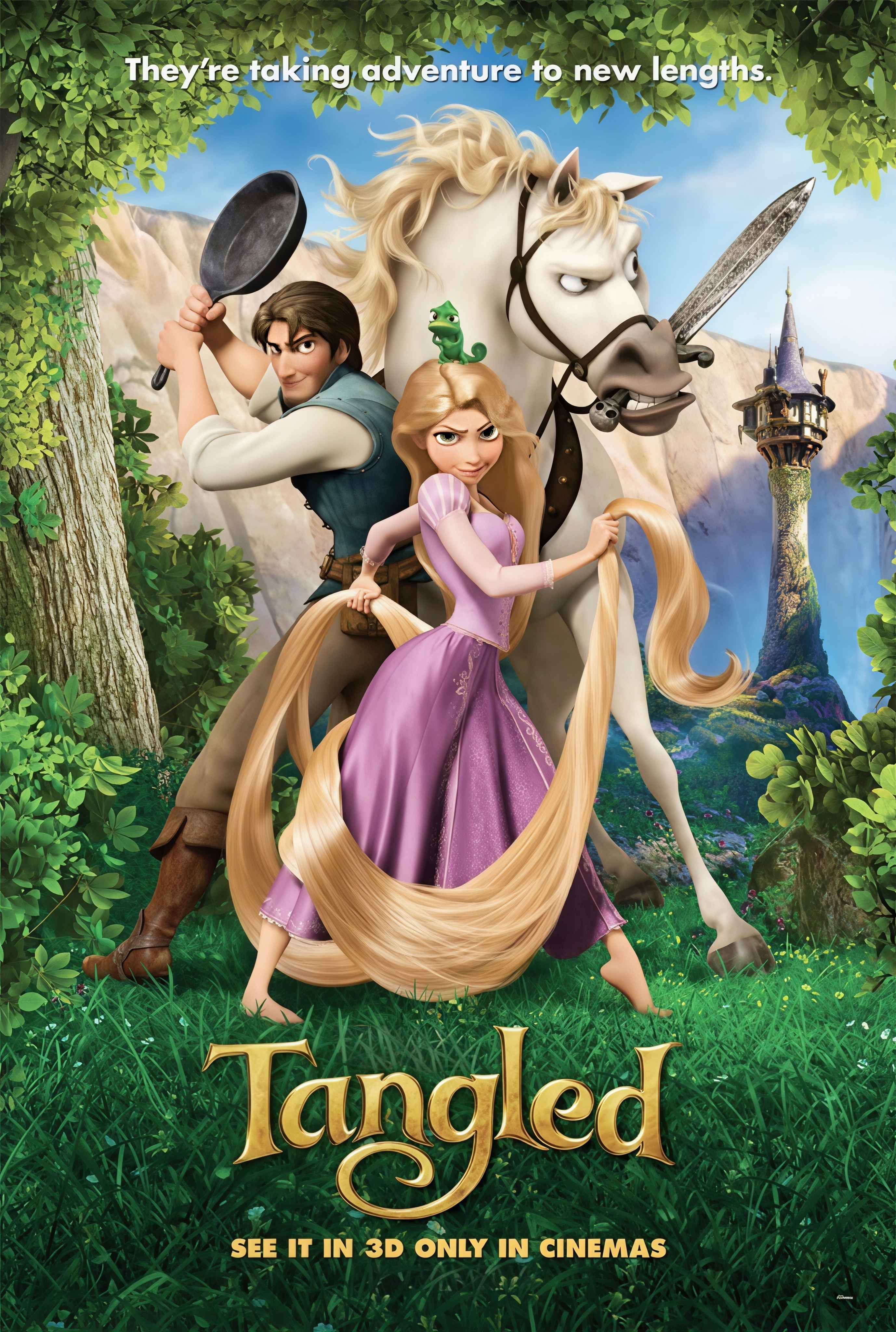Tangled 2010 Hindi Dual Audio Full Movie HD | BluRay Hindi + English Disney Film