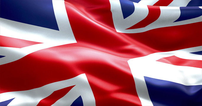 The Union Jack, the national flag of the United Kingdom.