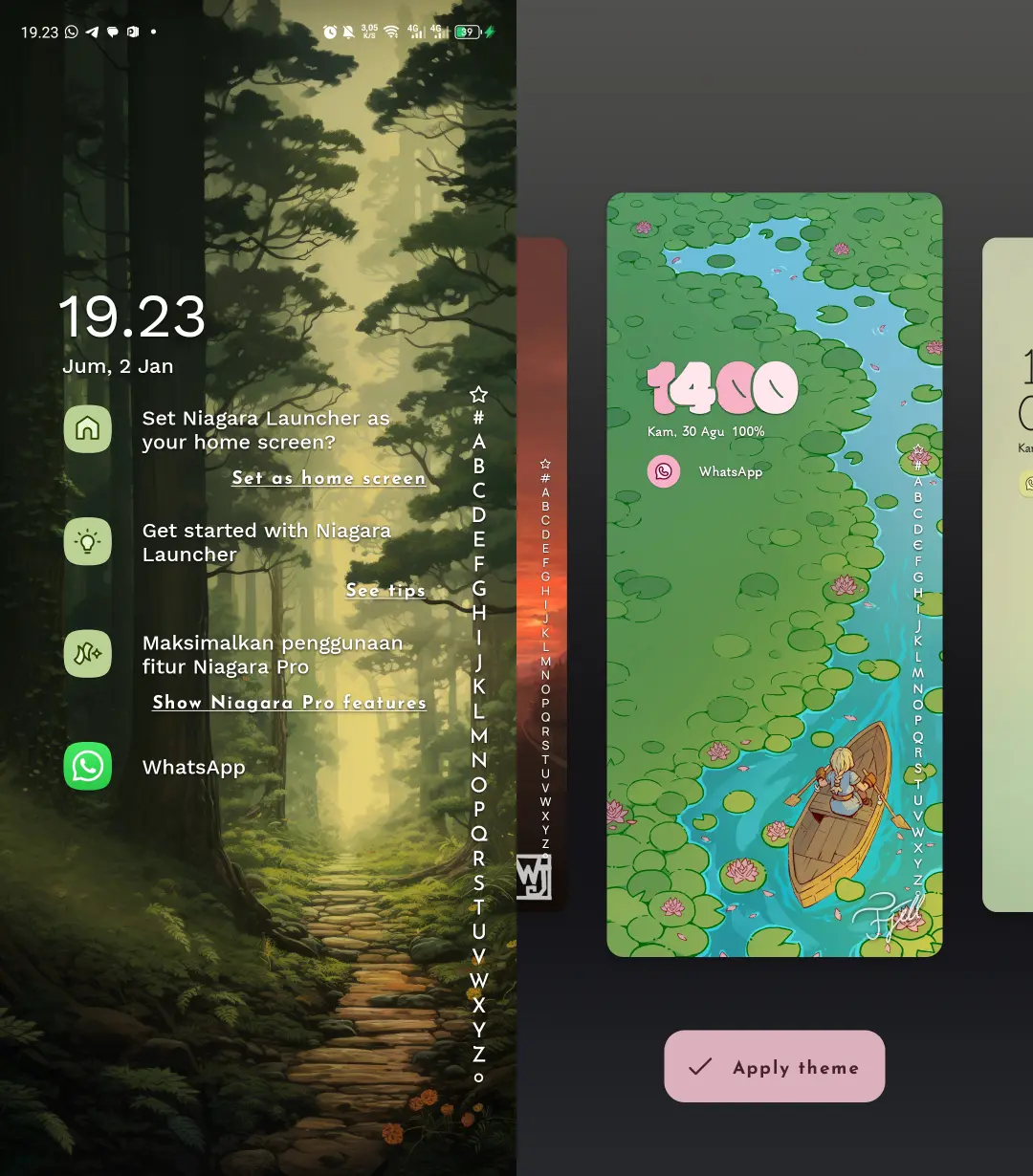 Preview Niagara Launcher